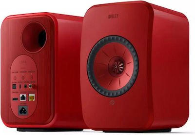 Kef LSX II Aktive Lautsprecher 2 Anzahl von Fahrern mit Bluetooth 70W (Paar) Lava Red