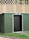 Metallic Garden Shed Light Green with Air Vents L2.8xW1.3xH1.72m