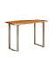 Table Dining Room from Solid Wood & Metal 110x50x76cm