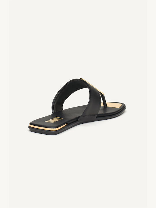 Deja Leather Women's Flat Sandals Black