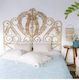 HomeMarkt Bed Headboard made of Wood Rattan 160cm