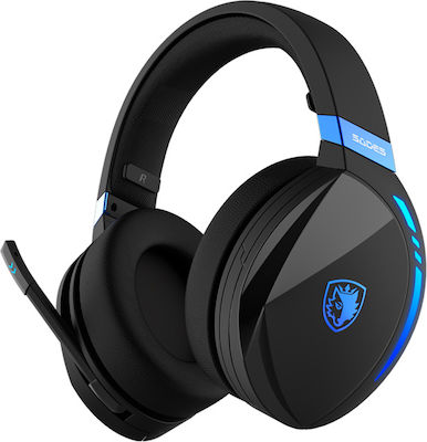 Sades Warden I Ασύρματο Over Ear Gaming Headset με σύνδεση Bluetooth