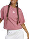 Adidas Women's Athletic Crop T-shirt Pink