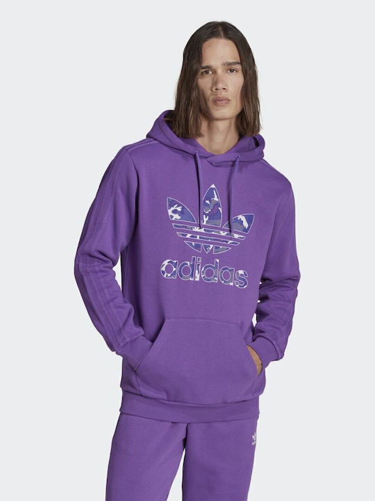 Graphics Camo Infill Hanorac Cu Glugă Violet Activ