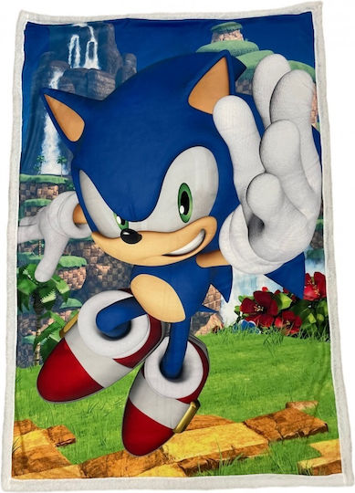 Aymax Κουβέρτα Fleece Sonic Πράσινη 100x150εκ.