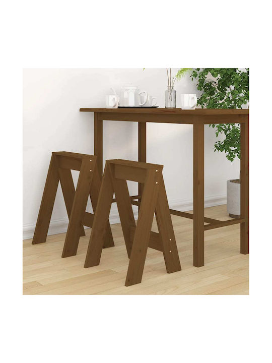 Stool Bar Wooden Ink 2pcs 40x40x60cm