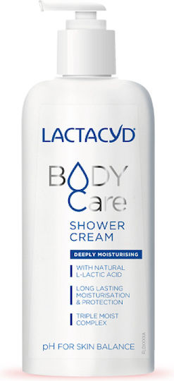 Lactacyd BodyCare Душ Кремообразен Гел за Дълбока Хидратация с AHA за Пилинг 300ml