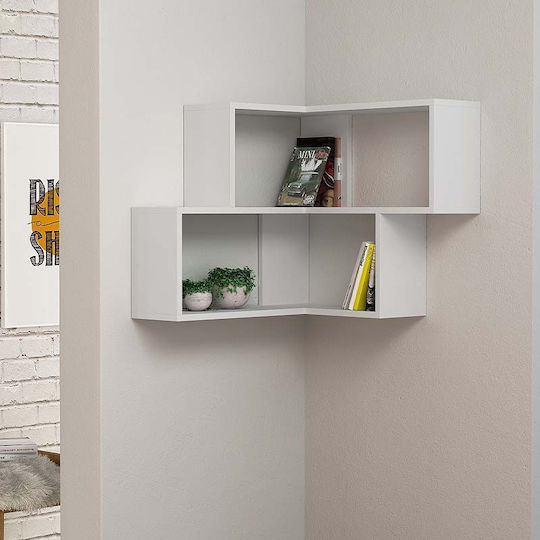 Γωνιακό Ράφι Corner Λευκό 70x20x61.5εκ.