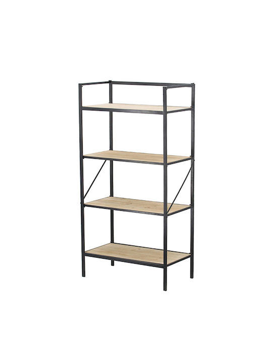 Shelving Unit Floor Beige 61x34x120cm