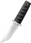 Cold Steel Kyoto I Small Fixed Blade Cuțit Negru cu Lamă din Inox cu Teacă