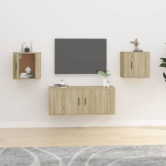 Hängeschrank fürs Wohnzimmer aus Spanplatte Sonoma 40 x 34,5 x 40 cm