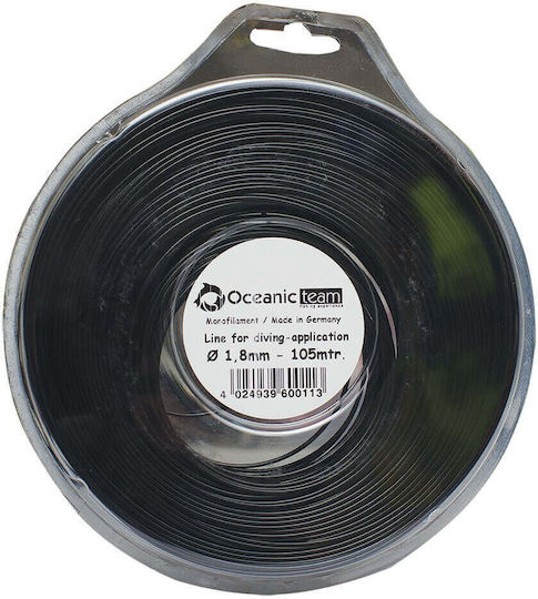 Oceanic Black Line Fishing Line Black Diameter 1.6mm