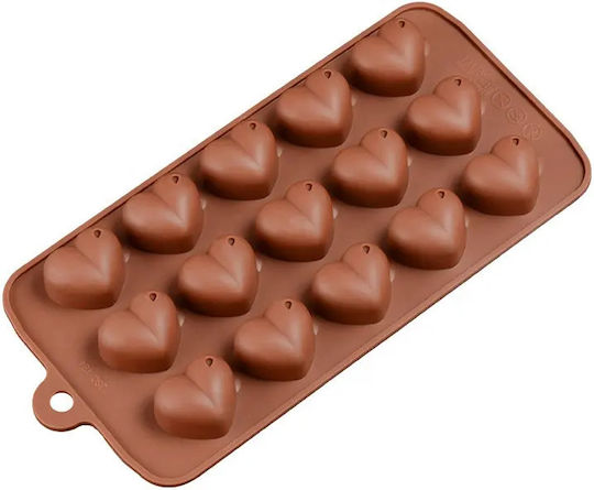 Sugar Love No Coating Silicone Chocolates 15 Cups Baking Pan 21.5x11x2cm