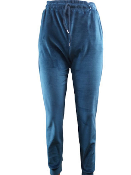 Women's Velvet Trousers Petrol