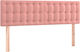 vidaXL Fabric Bed Headboard Pink 144x78cm