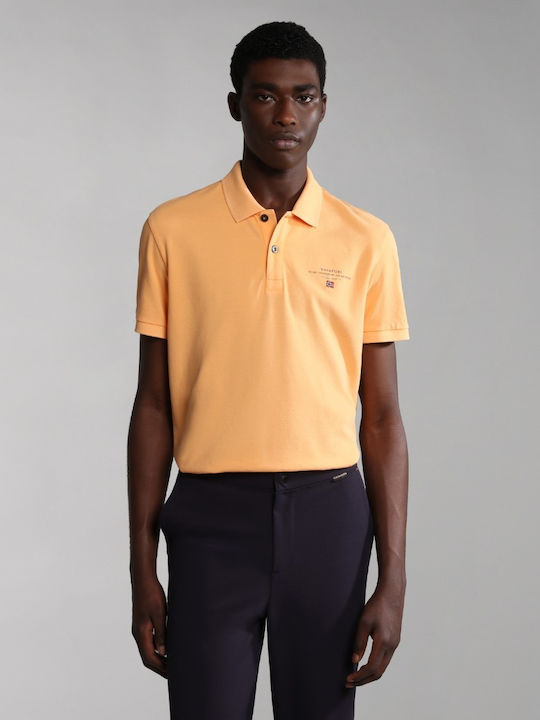 Napapijri Elbas Polo Short Sleeve T-Shirt Orange