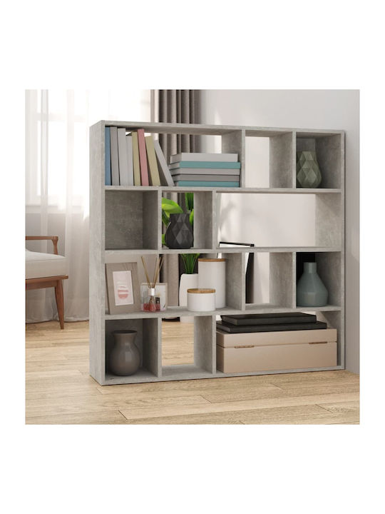 Bibliothek Grau Beton 105x24x102cm
