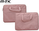 Moveteck Αδιάβροχη Τσάντα Ώμου / Χειρός για Laptop 14.7" σε Ροζ χρώμα 463.721431