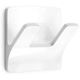 Inofix S7905039 Κρεμαστράκι 2 Θέσεων με Αυτοκόλλητο Πλαστικό Λευκό