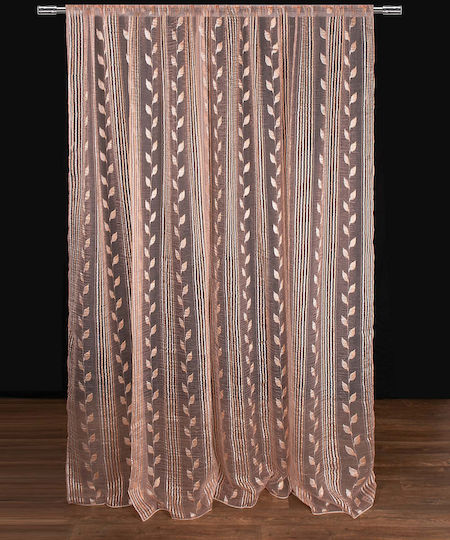 Silk Fashion Пердета И Завеси С Плик С Писалка Nx6105 Сомон 280x300см