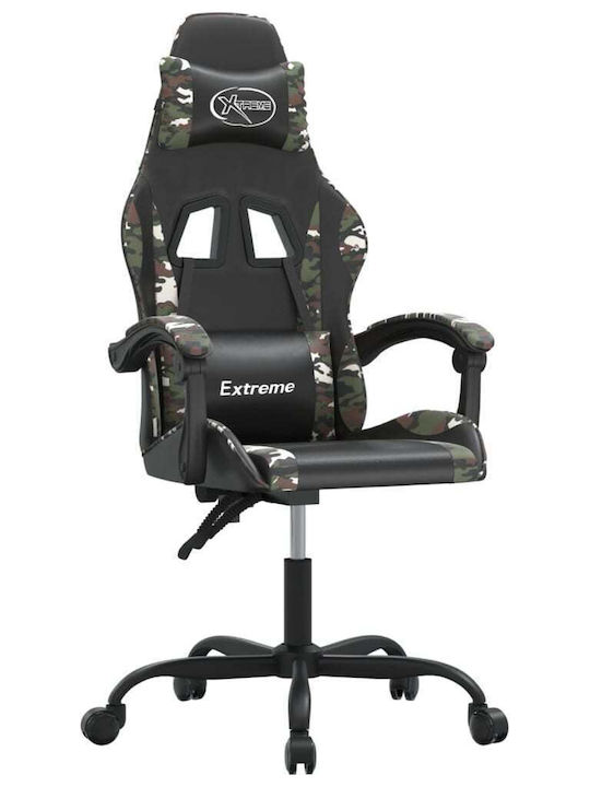 vidaXL 349578 Καρέκλα Gaming Δερματίνης Μαύρο/Camo