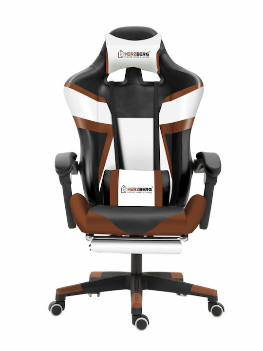 Herzberg HG-8082 Scaun Gaming Din piele ecologi...