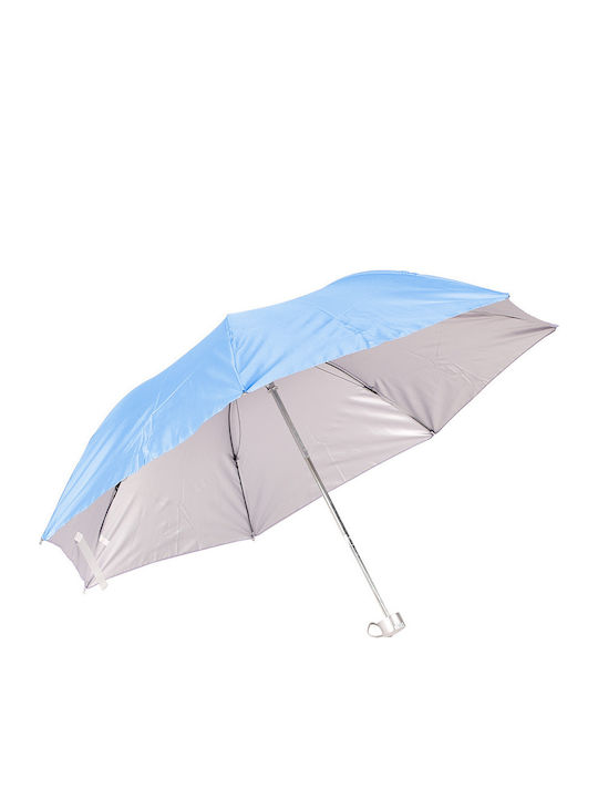 Keskor Regenschirm Kompakt Hellblau