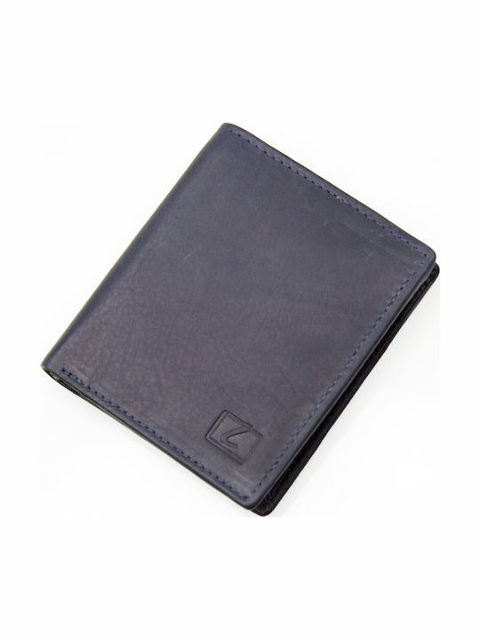 Lavor Δερμάτινο Ανδρικό Πορτοφόλι με RFID Μπλε