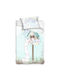 Carbotex Baby Duvet Cover Set With Pillowcase Rabbits Light Blue 100x135cm