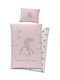 Carbotex Baby Bettbezug Set mit Kissenbezug Rosa 100x135cm.