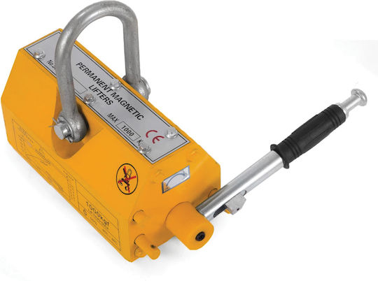Maestro Lifting & Pulling Equipment Permanent Lifting Magnet SF-1000G for Weight Load up to 1t Yellow