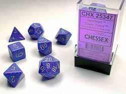 Chessex Call of Cthulhu Speckled Polyhedral Dice Silver Tetra 25347