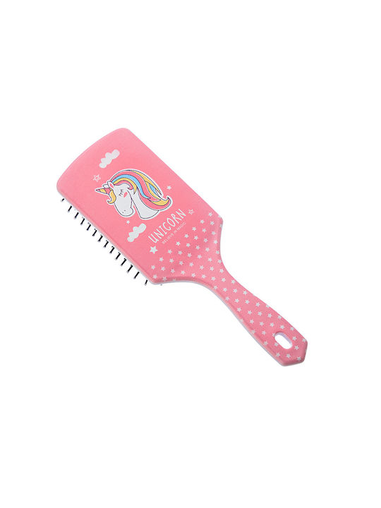 Niobe Professional Kids Hair Brush Unicorn Pink