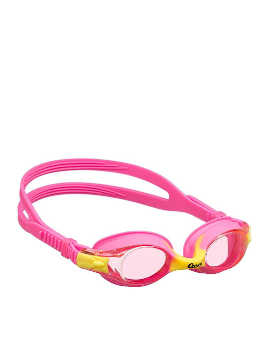 CressiSub Dolphin 2 Schwimmbrillen Kinder mit Antibeschlaglinsen Rosa