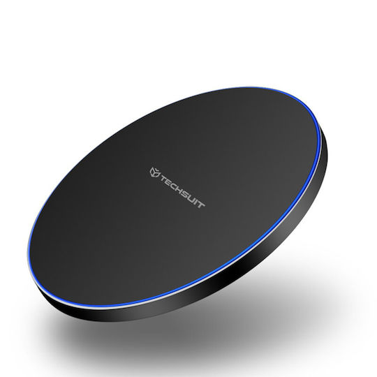 Techsuit Wireless Charger (Qi Pad) and Cable micro USB 10W Blacks (CHWR002)