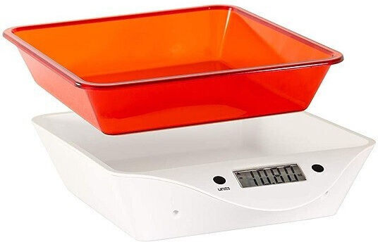 Αποσπ22184-500-00-05ώμενο Digital Kitchen Scale with Bowl 1gr/5kg White