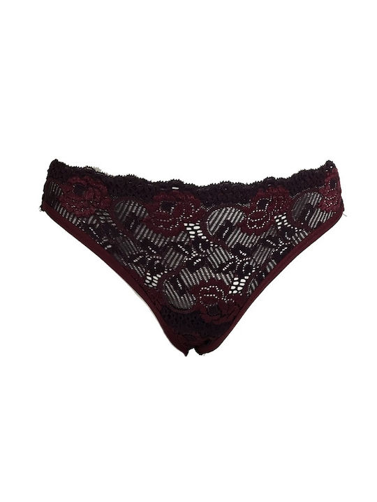 Brasilianische Slips mit Spitze Amelie BLACK