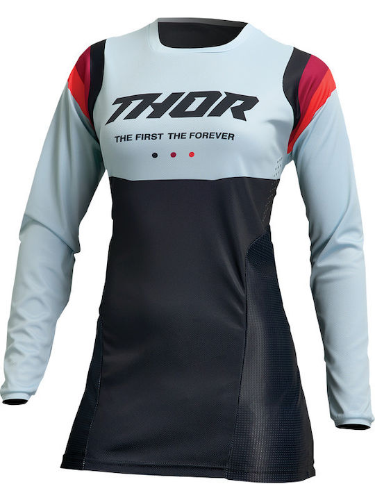 Thor Pulse Rev Γυναικεία Jersey Motocross Black/White