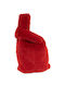 Fur mink bag red