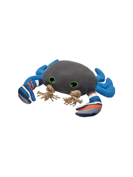 Fofos SOS Crab Cuddly Dog Toy Small Gray