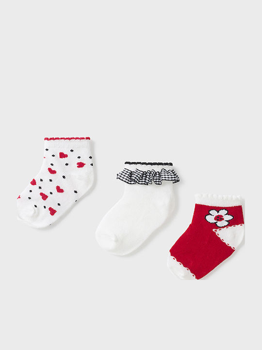 Mayoral Kids' Socks Knee-High Red 3 Pairs