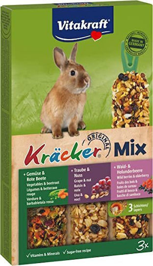 Vitakraft Λιχουδιά για Κουνέλι με Φρούτα Kracker Trio 160gr 3τμχ
