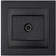 Mono Electric TV Antenna Socket Terminal in Black color 505-002036138