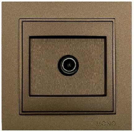 Mono Electric TV Antenna Socket Aerial in Bronze color 505-002336137