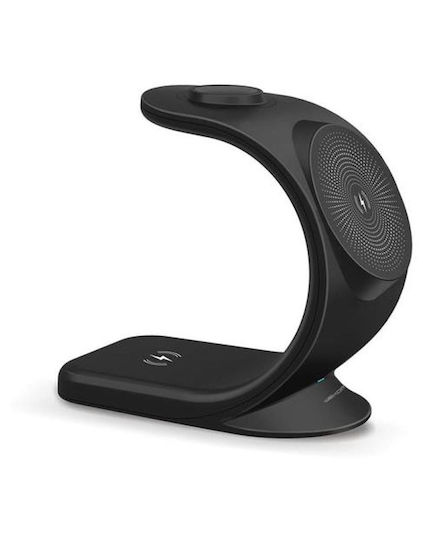 WK Ασύρματος Φορτιστής (Qi Pad) 15W Μαύρος (OJD-83)