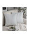 Saray Home Διακοσμητική Μαξιλαροθήκη Λευκή 45x45εκ.