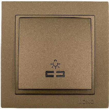Mono Electric Despina Knopf Treppe in Braun Farbe 505-002336106