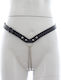 Kinksters Lenjerie Intimă Bdsm Piele Pentru Femei Slip Negru