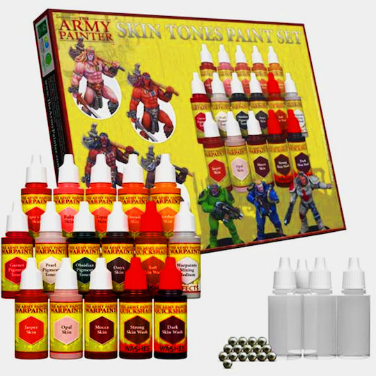 The Army Painter Skin Tones Paint Set Σετ Χρώματα Μοντελισμού 18ml 18τμχ