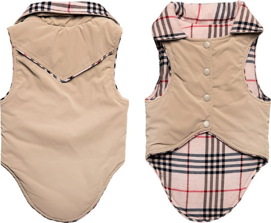 Glee Daisy Hundemantel Wasserdicht Beige XLarge mit Rückenlänge 33 cm.